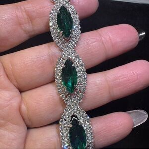 Emerald Green CZ Tennis Bracelet - Women Jewelry